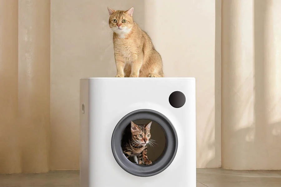 automatic self cleaning kitty litter box